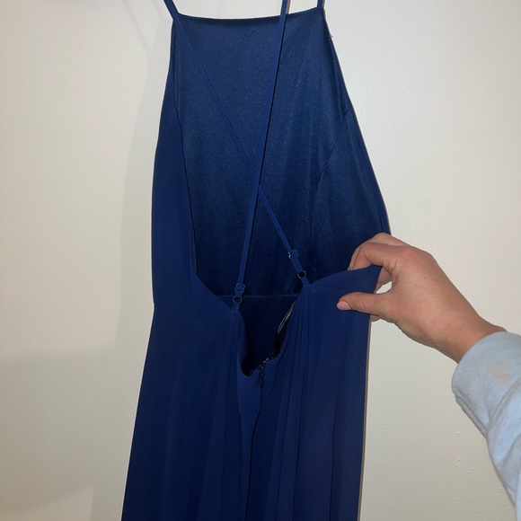 Lulus blue chiffon maxi dress - Picture 2 of 3